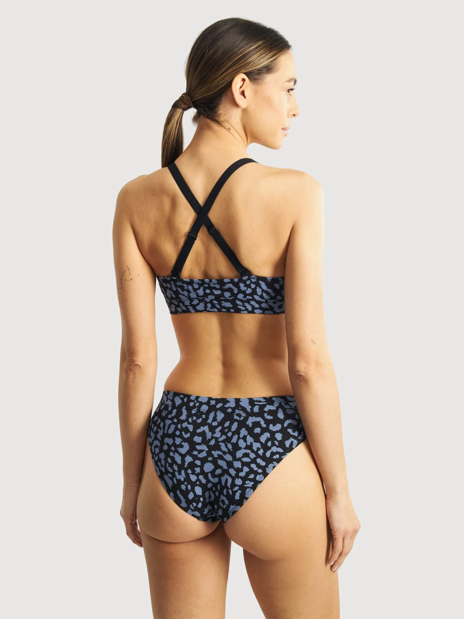 Briefs Ramsele Leopard Steel Blue | Dedicated