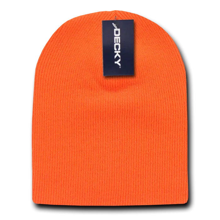 Decky KCS Short Beanie, Blank Knit Cap