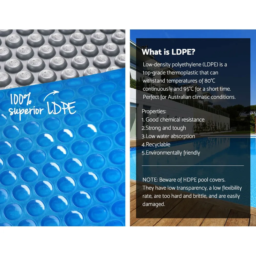 Durable Aluminium Pool Roller & Cover Set 400 Micron - Aquabuddy