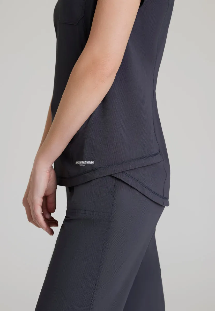 Flow 1-Pocket Tulip Hem Scrub Top