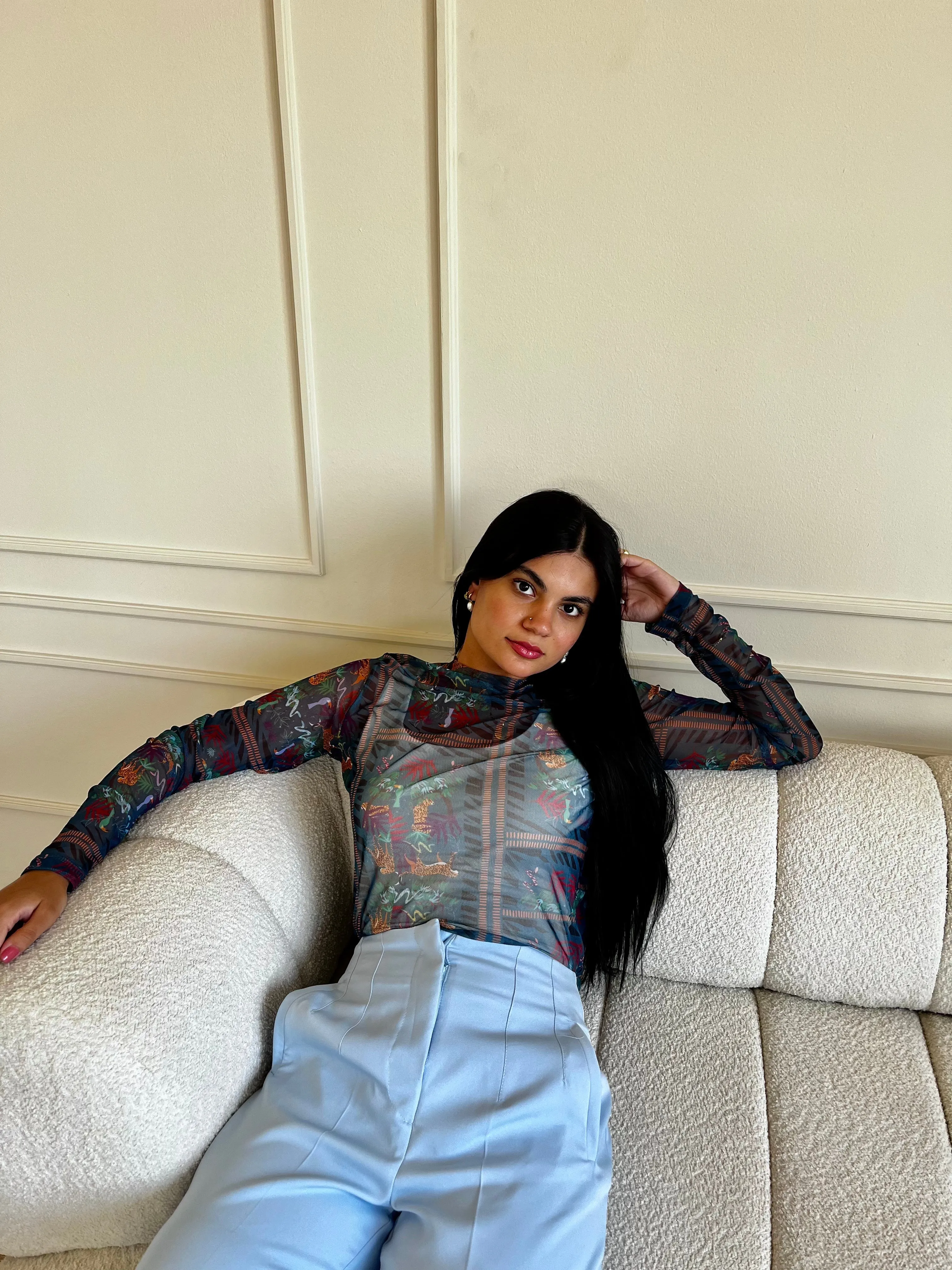 HIGH WAIST PANTS BABYBLUE