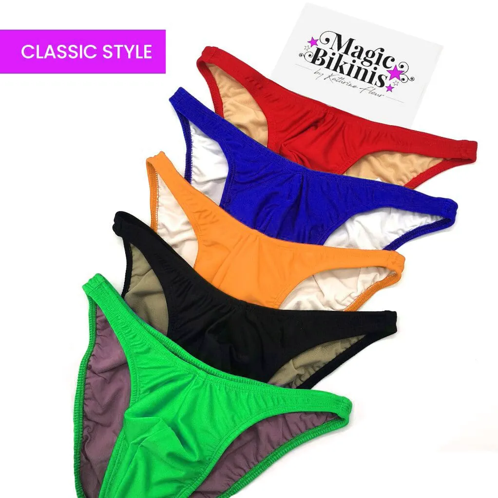Men's Bodybuilding Posing Trunks, Posing Slip, Posingslip, Bodybuilding Slip - Plain Lycra