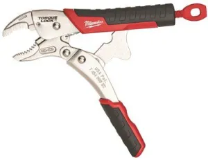 Milwaukee Torque Lock Locking Pliers' Durable Grip' Curved Jaw' 7 In.