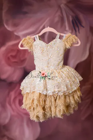"Nassau" -  Stars Toddler vintage petal Length ( 4 Year - 5 Year)