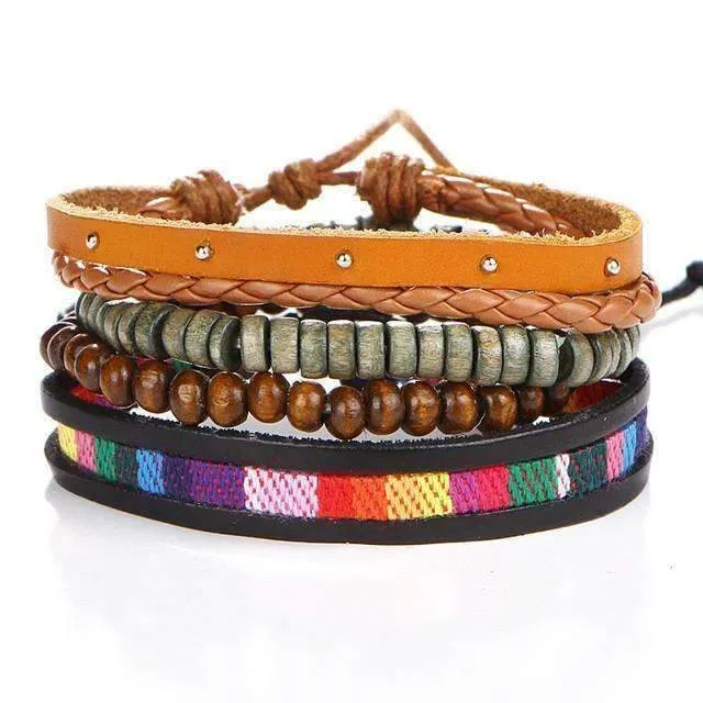 Retro Stackable Bracelet Set