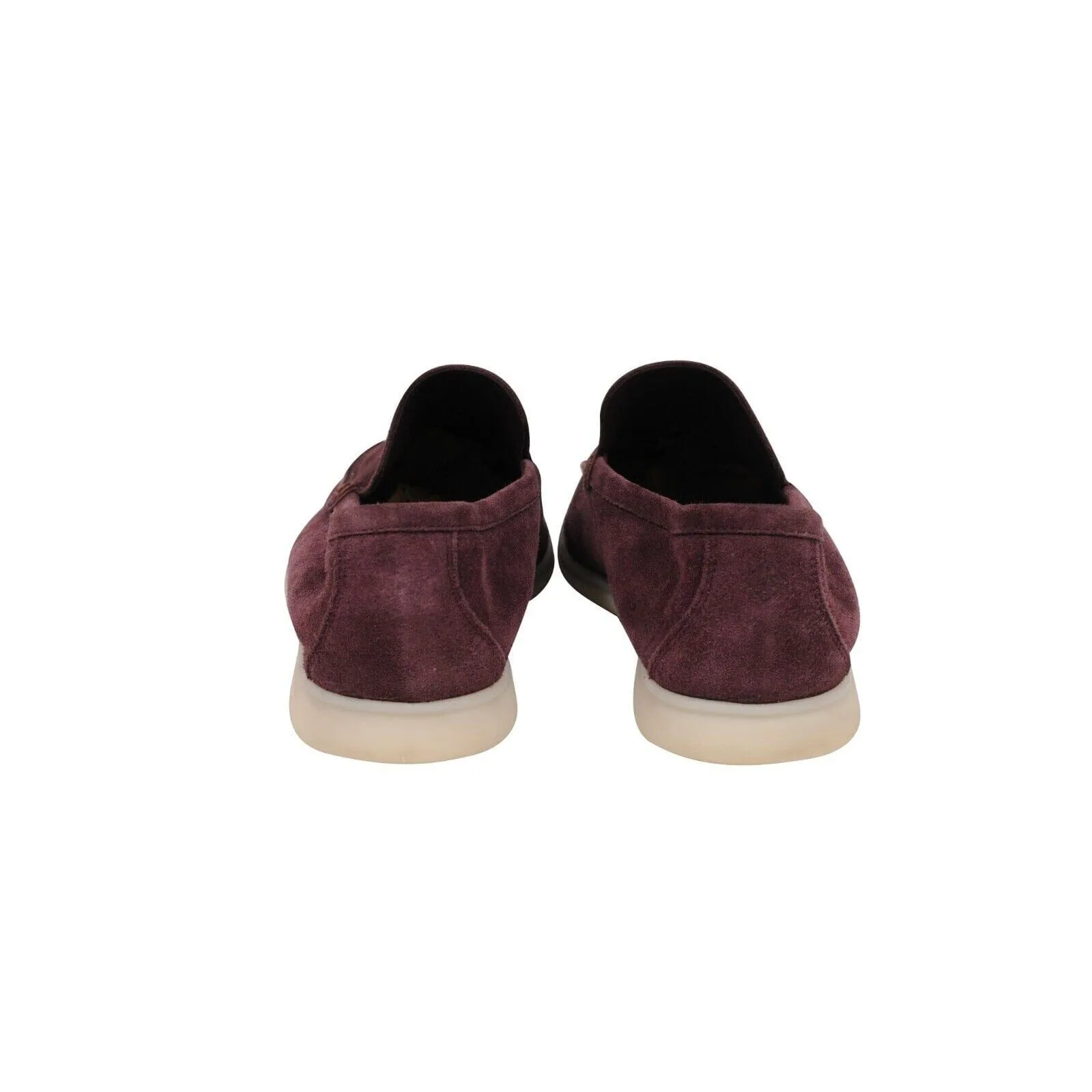Summer Walk Burgundy Red Suede Slip On Loafer