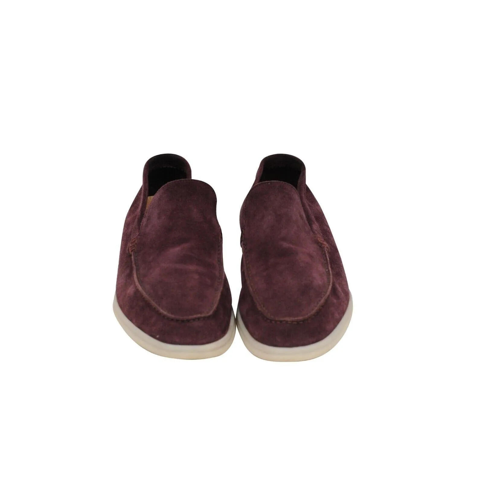 Summer Walk Burgundy Red Suede Slip On Loafer